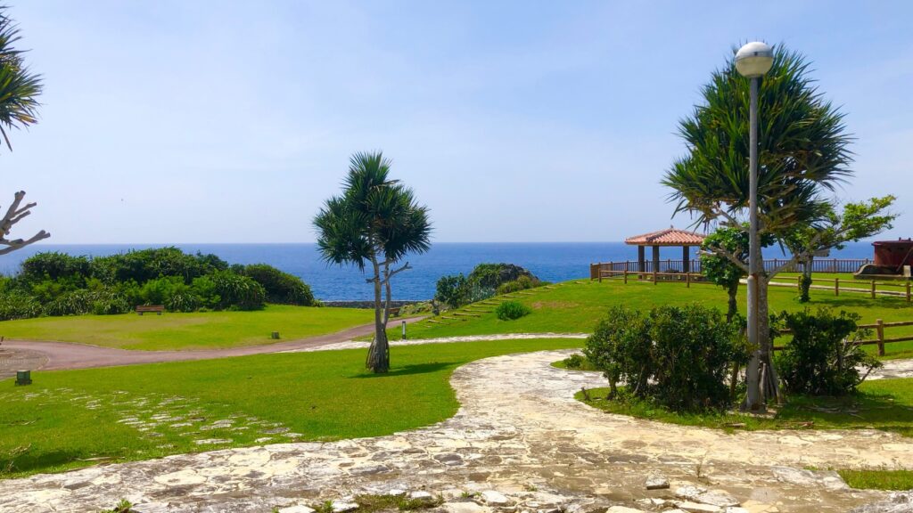 北大東島の西港公園の風景